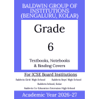 BIC AY 26 Std 6 Textbooks  Notebooks and Binding Covers