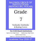 BIC AY 26 Std 7 Textbooks  Notebooks and Binding Covers